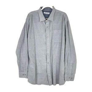 NEW Tommy Bahama Mens Size 2XLB Coastline Corduroy Button Up Shirt Cotton Stripe